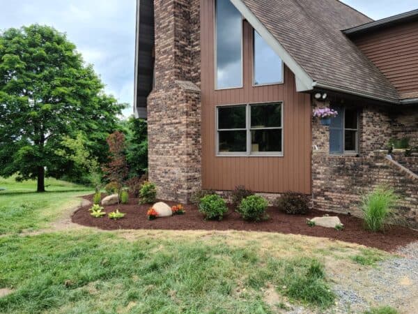 new mulch beds installed